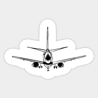 Jet Aircraft Sticker